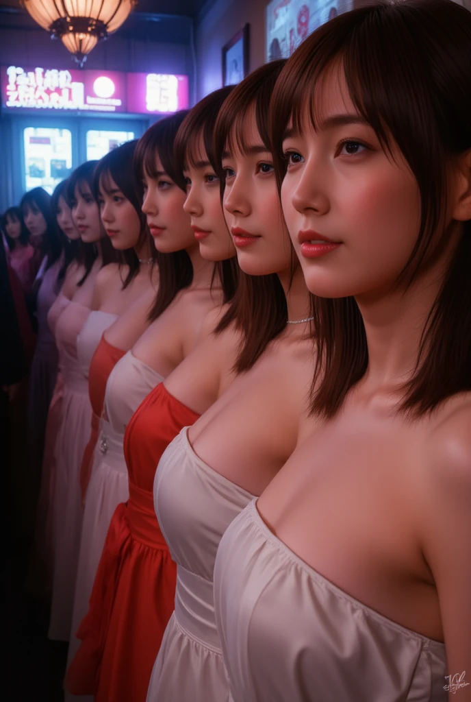 (masterpiece, highest quality),1 girl, alone, hyper realistic, realistic,realistic, looking at the viewer, light brown eyes:1.4,Brunette short bob hair with highly detailed shiny hair, bright colored winter clothes, lepangas:1.4), outdoor, closed mouth, Upper body、big chest eye、eyelash、{Hugeな|big chest|Hugeなな|mega} whole :2, cleavage:2、(((big chest eye、short bob hair、Highlights from students、look at the audience、she is very beautiful and cute、show me your ears、long neck、smile、Close your mouth and smile、bangs beautiful teeth)))、ideal body proportions、(Snow-covered tree-lined street in Norway in winter)、美しいlong neck:1.4、(({Huge|big|Hugeな|mega} chest:2, cleavage:2))、(((portrait:2)))