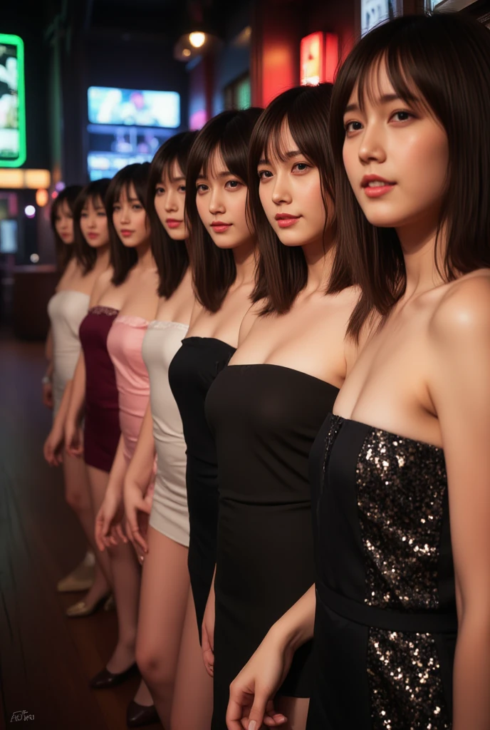 Top image quality、8K picture quality、32K image quality、too beautiful、a famous actress of Japan、Obscene big breasts、Chest circumference 100cm、Obscene mother、Obscene mom、Maternal and obscene body、sensual bodies、hight resolution、POV、Tecateca skin with oil、Detailed skin、Look at viewers、Obscene mommy friends gather in police clothes（5 women）、post-facto、The smell of a muffled female、Everyone is in estrus、In the street