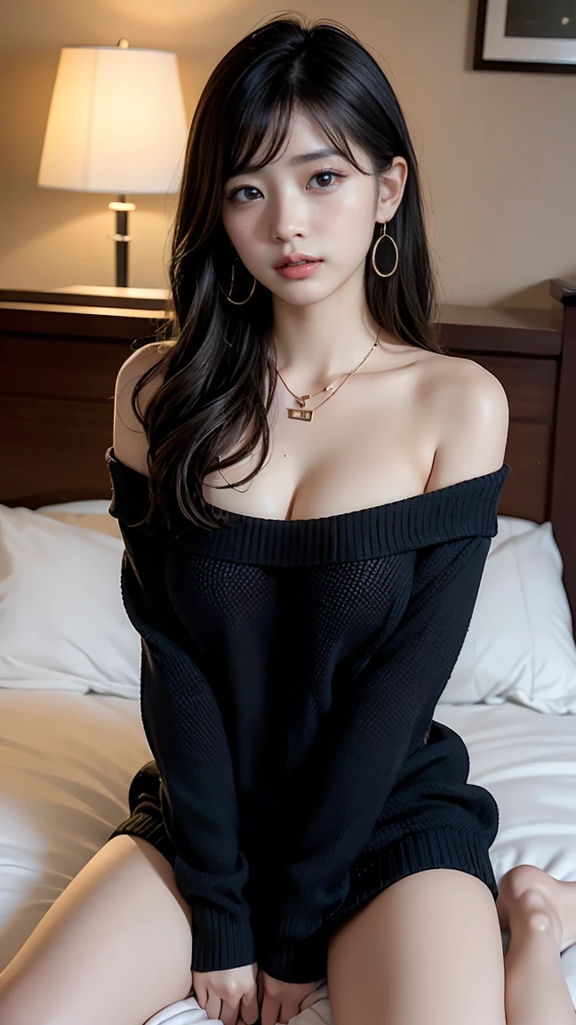 Nikon RAW Photos,8 thousand,Fujifilm XT3,masterpiece, best quality, 1 woman,alone,realistic, photorealistic,very detailed,
Diamond stud earrings, 긴 Black color 곧은 머리, hazel eyes, serious expression, Very slender waist, huge tits exposed, pussy노출, pussy, (whole body), (Black color 하이힐), Spread your legs, Black color (IU spread her legs wearing a latex miniskirt), Raised skirt, ((whole body)), (Spread your legs),