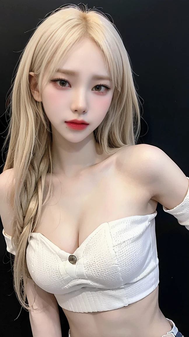 ((masterpiece:1.2、Highest quality、Tmasterpiece))、1 female、alone、classroom、Day、(Korean Idol:1.2)、(Are standing:1.4)、blonde、(Hime Hair:1.4)、Wavy Hair、Medium Hair、Beautiful feet、break、((Princess Dress:1.4))、(Beautiful white skin:1.4)、(Big Breasts:1.5)、(black tights)、Hoop Earrings、lipstick、Ring Choker、blush、smile、Covered breasts、(Thick lips:1.2)、Detailed body、Very detailed絵画, Luminism、4K resolution、3D Rendering、Exquisitely crafted , Cinematic、Realistic、Hit definition、Abstract Beauty、Approaching perfection, Pure Form, Golden Ratio、Very detailed, Digital photography, Soft natural light, 50mm lens, F1.8 Vacancies、blush、Small face、(Tight waist:1.3),(albino:1.5),(anorexia:1.3),(Sickly:1.2),(Face close-up:1.4),(Short Bob:1.2),(Cabaret Club:1.2)、(Waiting for a kiss:1.3)、(Kissing Face:1.5),Hotel with a night view