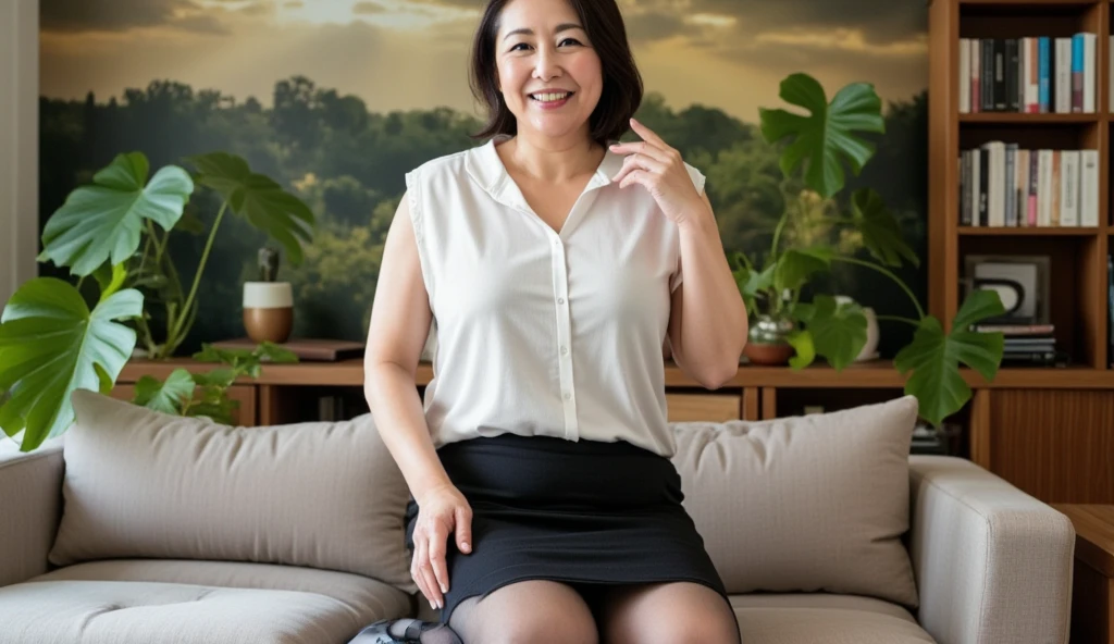 ((Best Quality, 8k, Masterpiece: 1.3)), Photorealistic, Sharp Focus, High Quality, High Definition, ((look down)), Portrait, Solo, Japanese Milf, Beauty, glasses, ((Show Panties:1.5, Open legs Wide)), 40 years old, Plump, Wavy hair, Wetty White Shirt, Wrinkles at the corners of the eyes, Toilet, Plumbing, Tile, (open mouth:1.1),
