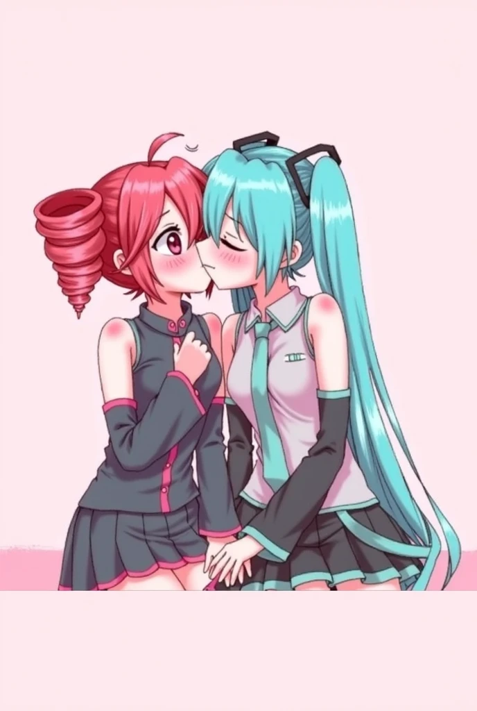 score_9, score_8_up, score_7_up, score_6_up, score_5_up, score_4_up, woman and shota, detail face, large eyes, ((hatsune miku)), huge breasts, cleavage, sweater, skirt, kiss, tongue out, saliva drip, eat mouth, passionated kiss, small male shota, kiss, woman and shota kiss, male shota, short hair, black hair, hug, smile, steam, blush,