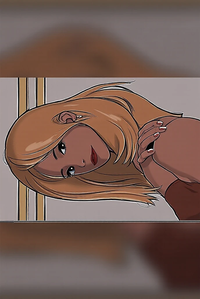 1girl, y 11yold blonde cheerleader is in her underwear and is taking a sexy sie in her room with her phone. sexy poseipples, ope pubic hair, nsfw, biting lip