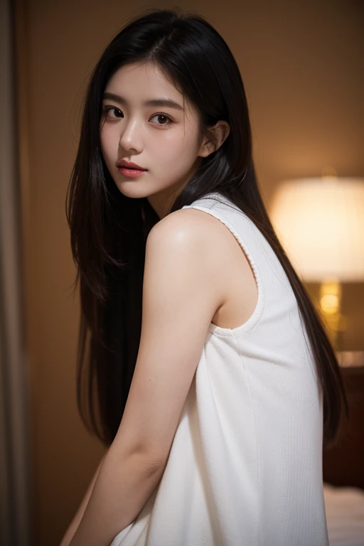 (best quality, 8K, 32k, masterpiece, Ultra HD: 1.3), Attractive Korean women pictures, A girl's office dress style, Lace, Super cute perfect face,Soft skin, Big Ass Gorgeous Wavy Long Brown Hair, 8k resolution, Surreal, Very detailed, high quality, Lying on the sofa, mini skirt 白色 明显的乳沟 Beautiful and delicate thighs 成熟的脸, (whole body:1.4), (:1.5), Actual face, The actual body, Beautiful and delicate thighs, (ulzzang-6500-v1.1:0.8)in office, detailed office, ,Black over-the-knee stockings, mini skirt,Bend over and face the camera