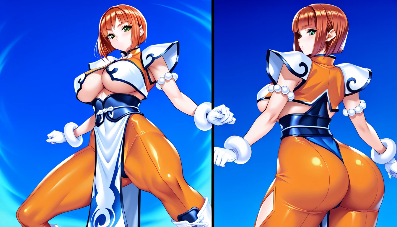 score_9, score_8_up, source_anime, flat color, anime screencap, BREAK, solo, 1girl, tomboy, slingshot bikini, sling bikini, apex legends, wattson, lole, young, ((aged down)), ikuchan, oriental, Chinese hanfu makeup, short dress, short hair, indoors, red eyeshadow
