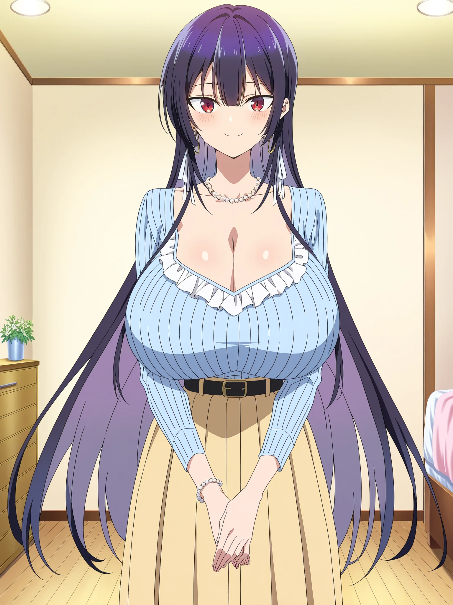 Long hair, Hinata\(Boruto Naruto Next Generations\), white bra, white lace, white panty bride, veil, 1 Girl,Solitary,Mature female,有Light泽的皮肤,Jewelry,earrings, breast, 裂解Face红 ,large Chest, Young women,Fair Finger,Fair long legs,Fair Body,Fair Nose,Fair character design, Perfect eyes, perfect Face,Expressive eyes, Looking at the audience,(lead_Body),(Focus on her Face), Official Art,Extremely detailed CG unity 8k wallpaper, Perfect Lighting,rich and colorful, bright_front_Face_Light,發Light的皮膚, (masterpiece:1.0),(the best_quality:1.0), Ultra-high resolution,4K,Very detailed, photography, 8K, Human Development Report, high resolution, absurd:1.2, Kodak Portrait 400, Film Grain, Blurred background, Bokeh:1.2, 鏡頭Light暈, (Energetic_color:1.2) (Fair,Target_Chest:1.2), (Fair_Face:1.5),(narrow_waist), Smile, Happy, full body
