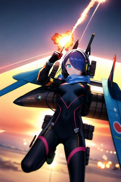 Girl in pilot suit,I'm showing my back here(Just turn your head),sf,universe space