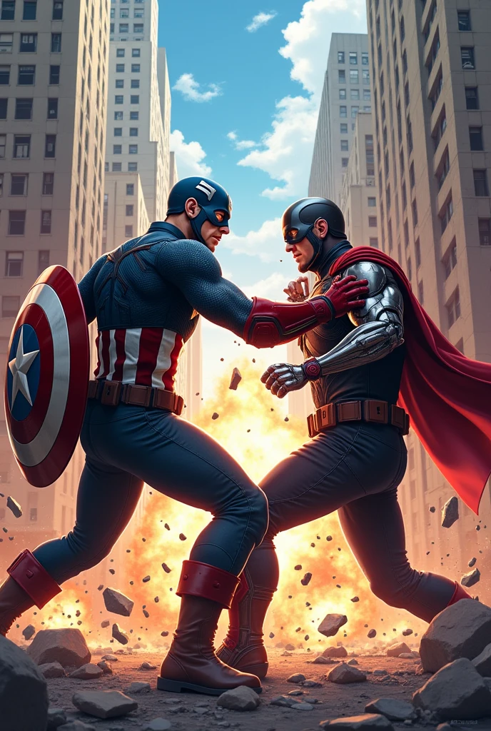 G one fighting with captain America 