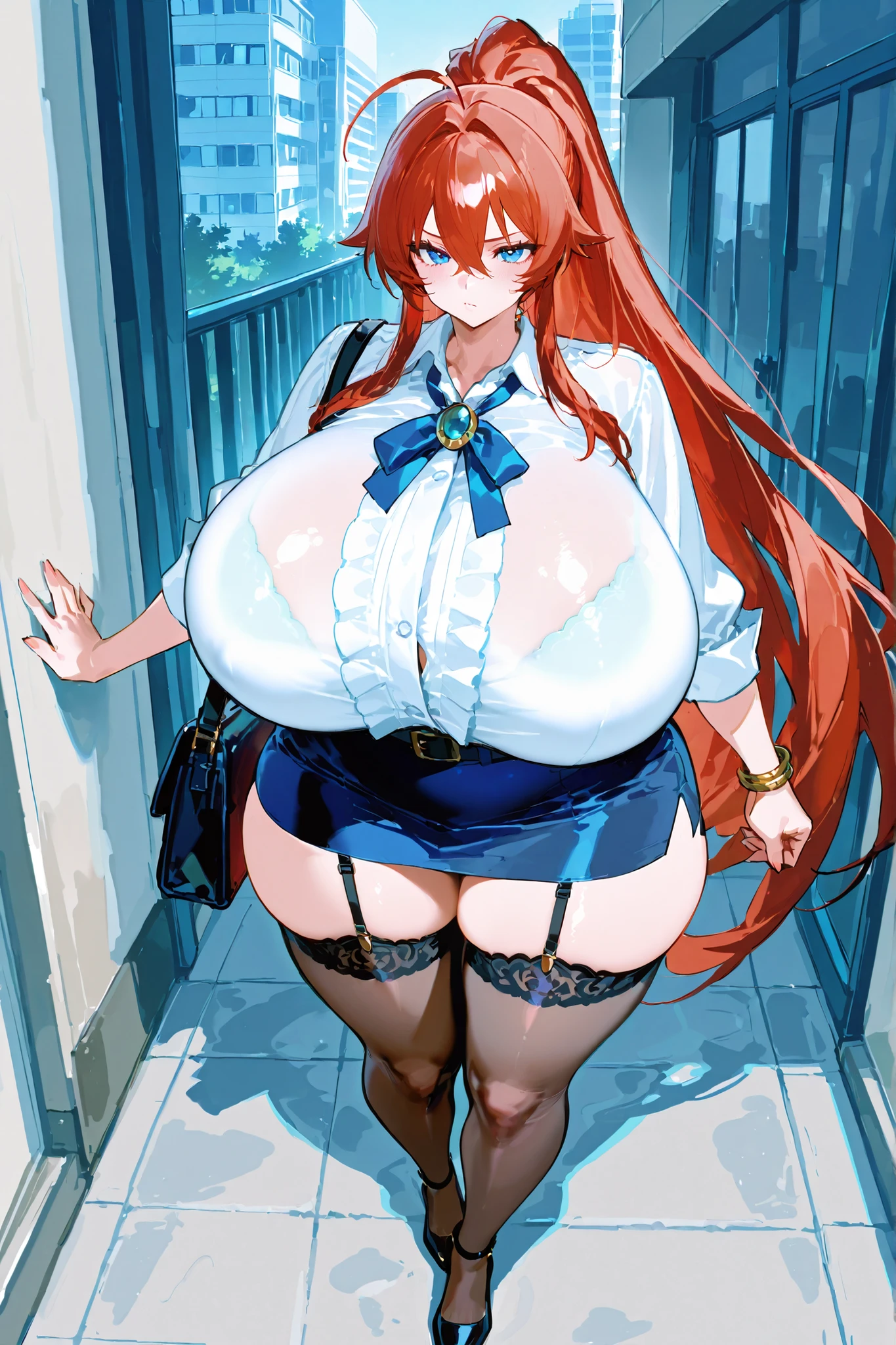My name is Hikaru, I am a white test woman with long red hair and black eyes. I am 1.60 cm tall and weigh 46 kg. My breast sizes are 300 cm, my waist is 60 cm and my hips are 200 cm. Dressed in a sexy bunny outfit . With big breasts 300 cm