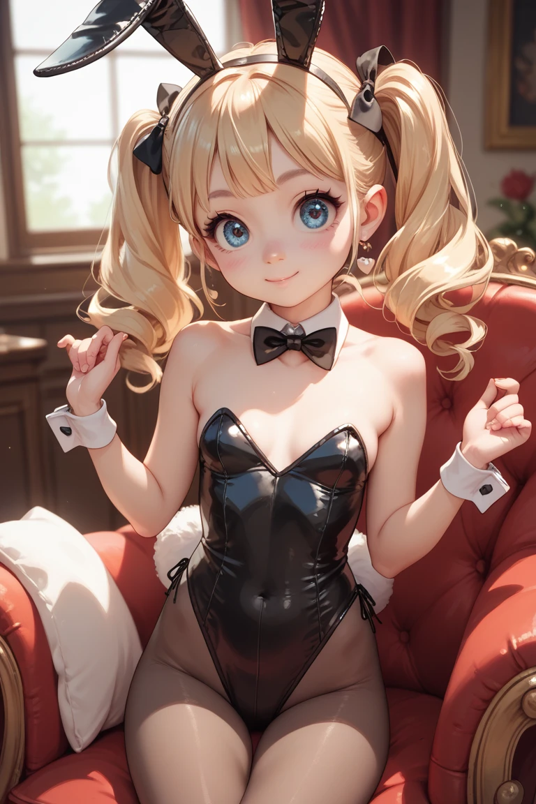 Blonde Mouse girl college student wearing deep purple bra, at Mardi Gras. Small breasts, blue eyes, blushing