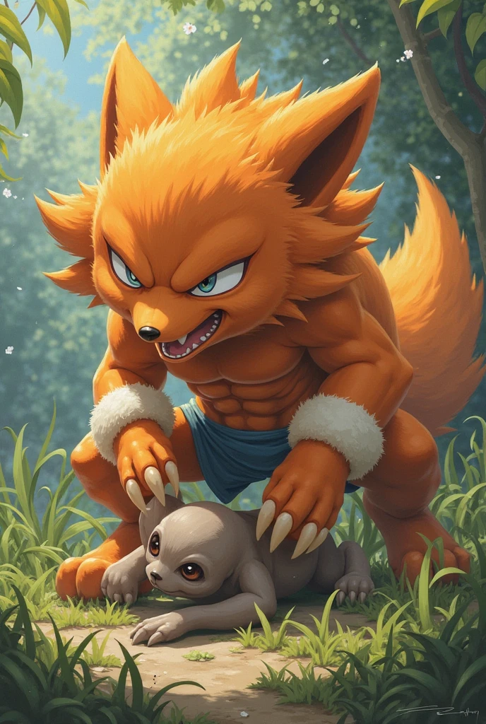 (feral flareon), (male werewolf) score_9, score_8_up, dream prompt:score_9, beautiful, detailed cute face, blushing, shocked expression, reverse suspended congress, looking surprised, crying, forest, feet in view, foot shot, crying, cum, 3 toes, screaming, foot focus, huge feet, vaginal, sex, closed eyes, saliva, hyper feet, impregnation, spreading legs, scrunching toes,