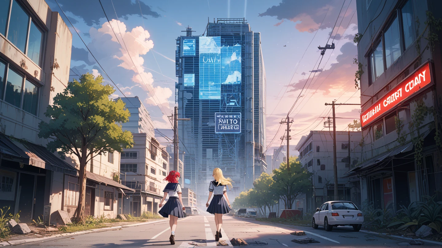 Anime girl in bikini and panties walking on city street, Small curvaceous , Anime cute art style, On the streets of the city, Best Anime 4K Konachan Wallpapers, by Shitao, Ilya Kuvshinov. 4K, [ 4K digital art ]!!, Hanayama Minamata, guweiz, giantess art