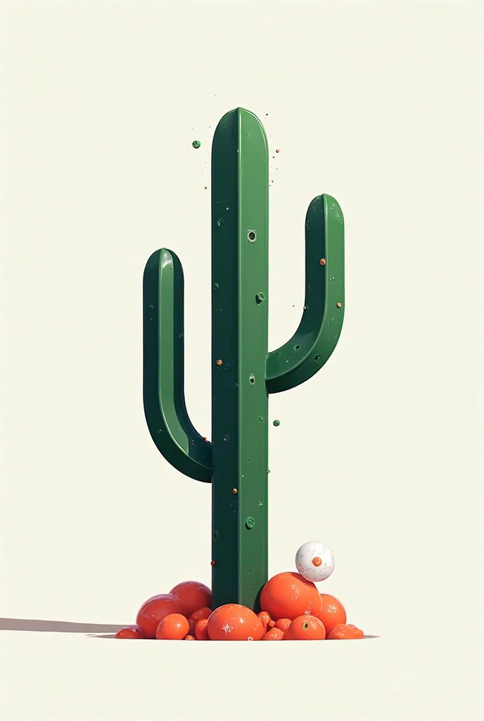 A plant forming the letter R naturally, un cactus