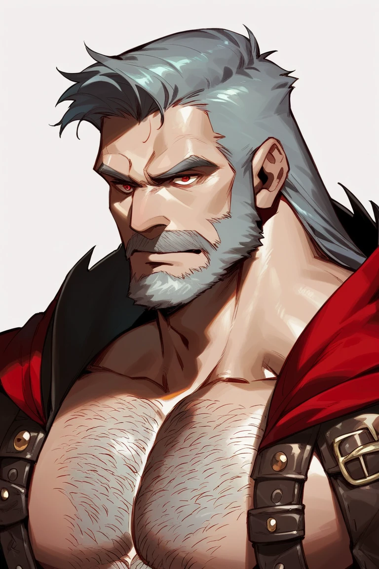 Samson biblical character, strong and scarred man, destroying pillars,