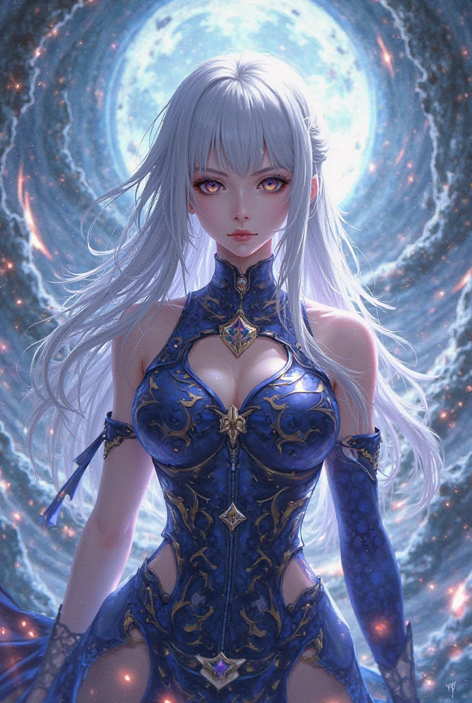 fine illustration,ultra detailed,highres,from below,cool beauty,gramer woman, cute pose,gothic_ice dress,silver_glistening long hair,ice queen,ice world,ice crystals flowers,detailed bodysuit with glittery kaleido decoration, detailed layered skirt, detailed embroidery, extremely layered frills, detailed texture, detailed pattern,slender and beautiful legs, --niji 5** - (fast)