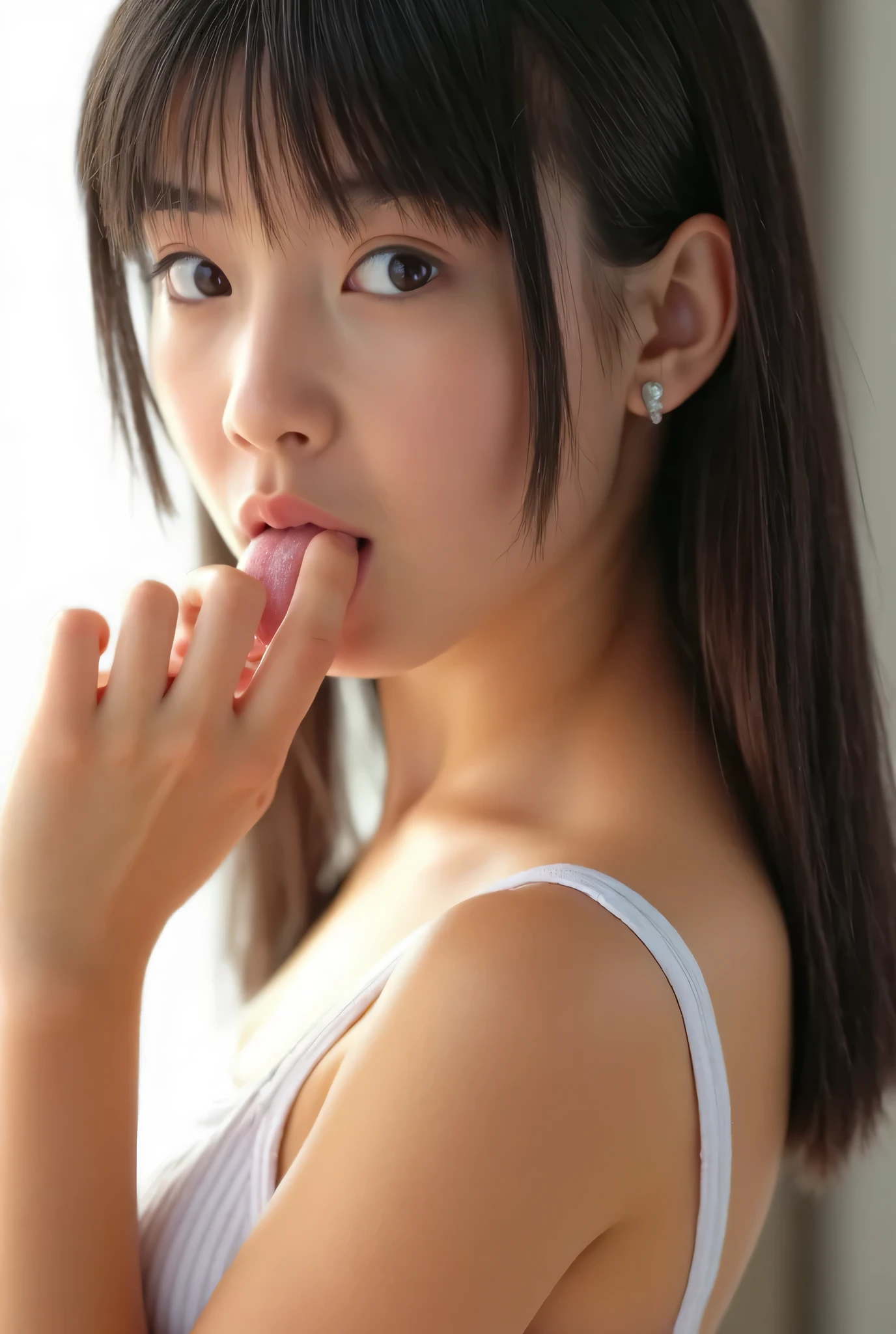((++shirtless))Zoom in on the butt T-backスリムな女の子 T-back Slim girl with a slender body Slim skinny Skinny((++Please stick out your tongue a little))((++Lick your finger with the tip of your tongue)) 細い眉毛 Smile smile Stretch your tongue a little ((++I'll show you your tongue)) one girl high resolution, masterpiece, anatomically accurate, High detail, beautiful Japanese、++stick out your tongue ++12 years oldの女の子 stick out your tongue、open your mouth wide、 Please lick your finger 、 sexy、 sexy、saliva、saliva、saliva液、 semen、 semen、白い液体 stick out your tongue、please open your mouth wide and stick out your tongue、shot from the front looking at the camera((++Lick your finger with the tip of your tongue)) Smile 12 years old pretty girl ((+++shirtless((++Please stick out your tongue a little))((++Lick your finger with the tip of your tongue)) 細い眉毛 Smile smile Stretch your tongue a little ((++I'll show you your tongue)) one girl high resolution, masterpiece, anatomically accurate, High detail, beautiful Japanese、++stick out your tongue ++12 years oldの女の子 stick out your tongue、open your mouth wide、 Please lick your finger 、 sexy、 sexy、saliva、saliva、saliva液、 semen、 semen、白い液体 stick out your tongue、please open your mouth wide and stick out your tongue、shot from the front looking at the camera ((++Lick your finger with the tip of your tongue)) Smile pretty girl
T-back young female student, Wearing small underwear , from behind, , bright room Zoom in on the butt T-backスリムな女の子 T-back Slim girl with a slender body Slim skinny Skinny