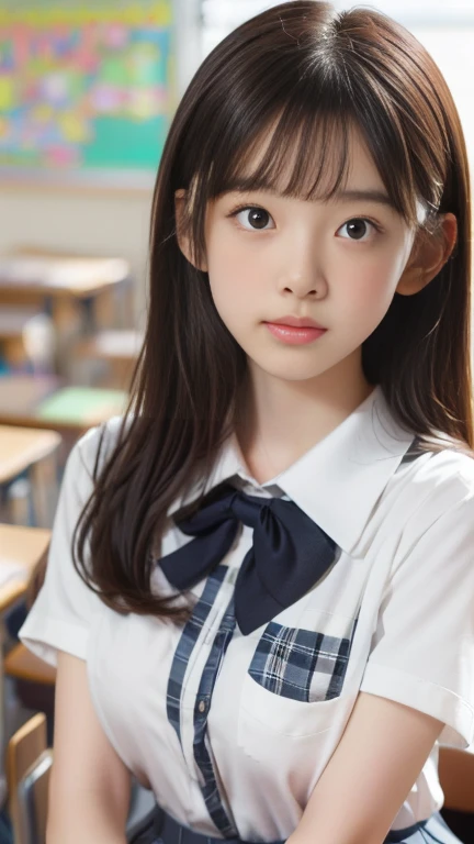 A girl at school