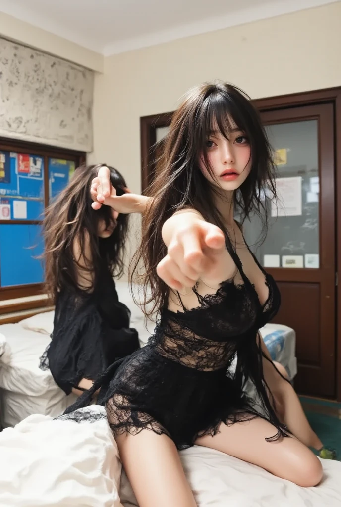 NSFW:1.3、((masutepiece))、best scenery、((best qualtiy))、hightquality、high-detail、hight resolution、high details、lensflare、光线追踪、high quality texture、high quality shadow、Beautiful in detail、Detailed texture、Realistic and colorful、adult  woman、face perfect、(intricate-detail、make - up、pureerosface)、reddish brown hair、Shy laughter、large udder、(Thoracic protrusion:1.5)、((Opening legs、Wide legs open、Crab crotch、spreading crotch、Raise both hands、Arms outstretched))、Water wetting、(see -through、Crop tops、Cutter shirt、Super High Leg、New water、(Less fabric area))、High-cut boots、gloves、(Above Knee Shot)、(low angles)、(Sexy and erotic)、black background、(Take a deep breath and visualize the image.)