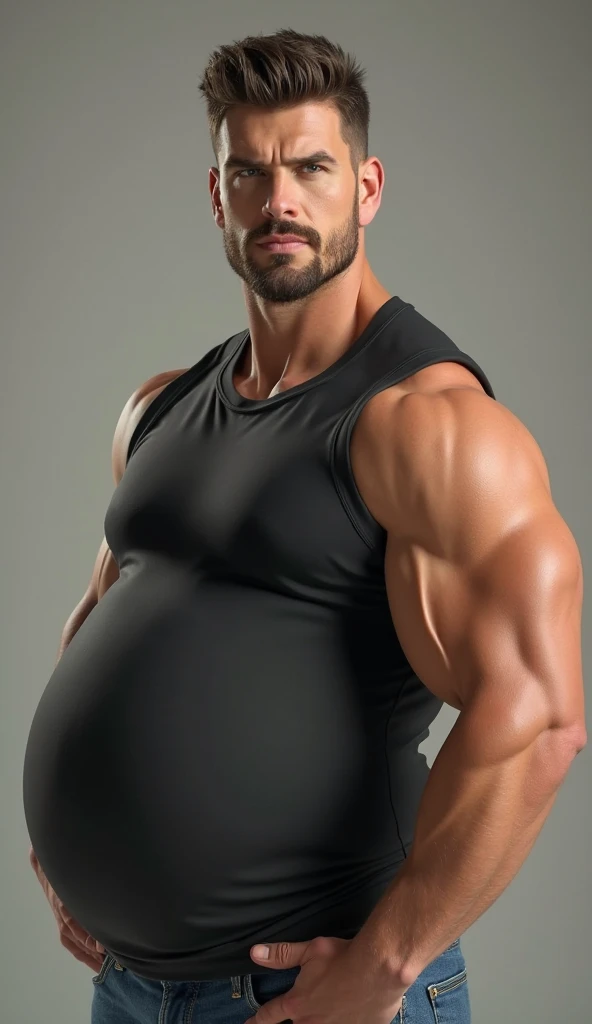 Naked man with a big penis, Muscular and athletic, a little thinner and so you can see his penis