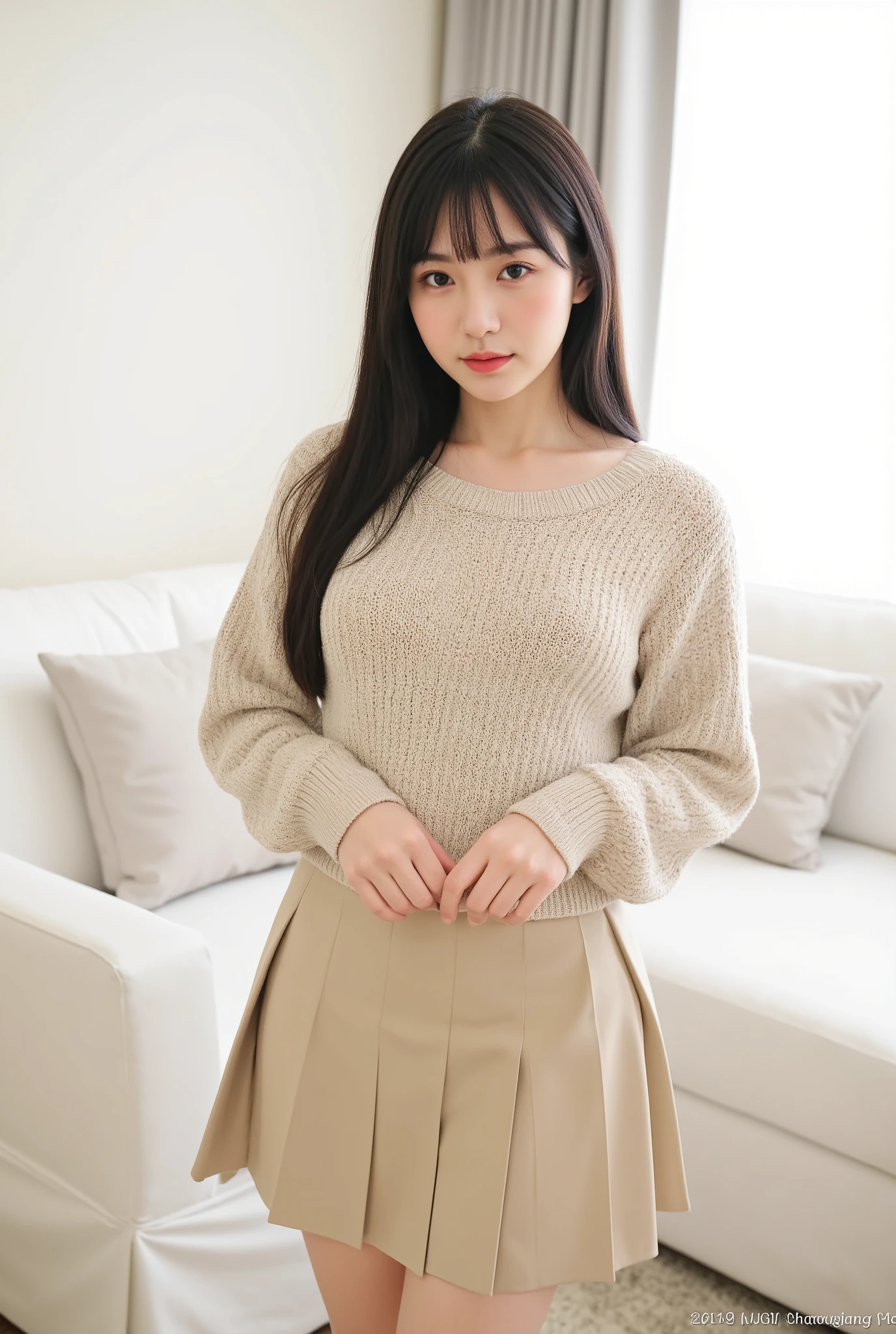 (Happy expression on face:1.26)、Raw photography、(((Ultimate Beauty Full Body Shooting)))、((glistning skin))、1人、17-autiful girl in Prague、bright expression、((brown haired))、Girl in sweatshirt、skirt by the、View from the floor、(Long stockings or pantyhose)、(upt)、Legs open、crouching down、Counterpoint Shot、((ultra-detailliert))、(Perfectly detailed face)、(Detailed hand)、Photorealistic images、((masterpiece、top-quality、ultra-detailliert、Film Light、intricate-detail、hight resolution、ighly detailed))、细致背景、8KUHD、Digital SLR、Soft light、hightquality、Film grain、FujifilmXT3 、Shallow depth of field、natural soft light、Kamimei、