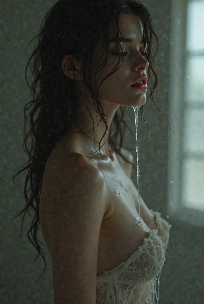 (best quality,4k,8k,highres,masterpiece:1.2),ultra-detailed,(realistic,photorealistic,photo-realistic:1.37),wet,erotic) wet and wet from rain,dripping wet,(naked slender woman with flat chest in sunset beach with flowing water),her wet body covered in water droplets,splashing water,rainy wet,waterdrops,very wet,soaking wet, Japanese talented model, sexy girl, drenched, beautiful Asian girl , Japanese goddess, russian and japanese mix, (stunning slim perfect body with hot thin belly and pert breasts), a exceptional beauty, She has a neat slim figure and is the next big thing in the gravure industry, Japanese talented model, by Kentaro Miura,realistic young gravure idol,sensual young gravure idol,realistic sensual gravure idol, by Tadashi Nakayama, authored by Hideyama Kikugawa, Yoshitomo Nara , waves of extremely intense orgasms,screaming into tears,sudden irresistible sexual desires, drowning,wet hair,help,help,in distress,pleasure and pain,desperation,surrender,total loss of control,trembling,overwhelming sensations,overwhelming pleasure,uncontrollable release, (complete surrender to pleasure:1.), indescribable ecstasy,unbearable bliss,orgasmic overload,overwhelming climax,shaking with pleasure,emotional release,cathartic experience,pleasure beyond imagination,unleashing primal desires,utter vulnerability,uncontainable passion,dark and overwhelming desire,sensory overload,blissful exhaustion,pure ecstasy,aching for release,in the depths of pleasure,in the depths of despair, (petite), (powerful orgasm run through her body over and over, skin turning red), (divine sex goddess), (imminent intercourse, intensive deep penetration:1.55), ( into deep trance, into deep ecstasy:1.65), (filled with most intense pleasure:, going crazy1.37), (cute fine face:1.36), (very youthful:1.55), (ass), (Masturbating:1.5), (sharply buttocks), (well shaped legs), (elegantly sculpted body)