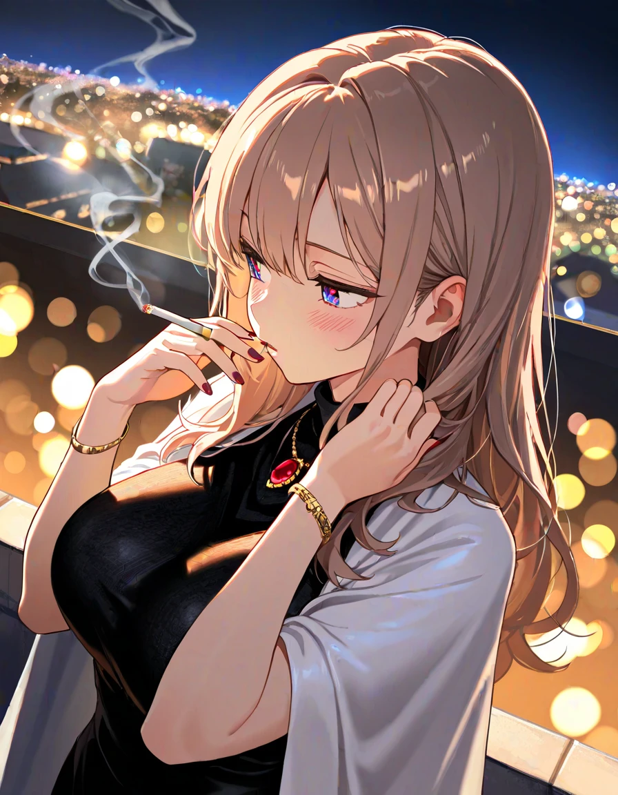 PC monitor、Big rich、Rich、Achievers、A relaxed expression、joy、trader、Stock、investor、money、A stack of bills、gold、bankruptcy、Girl、Girl、Short、Younger、Baby Face、flat chest、、Dynamic Angle、masterpiece、best quality、ultra-detail、Both eyes open、smile、Luxury House、Night view、Panties