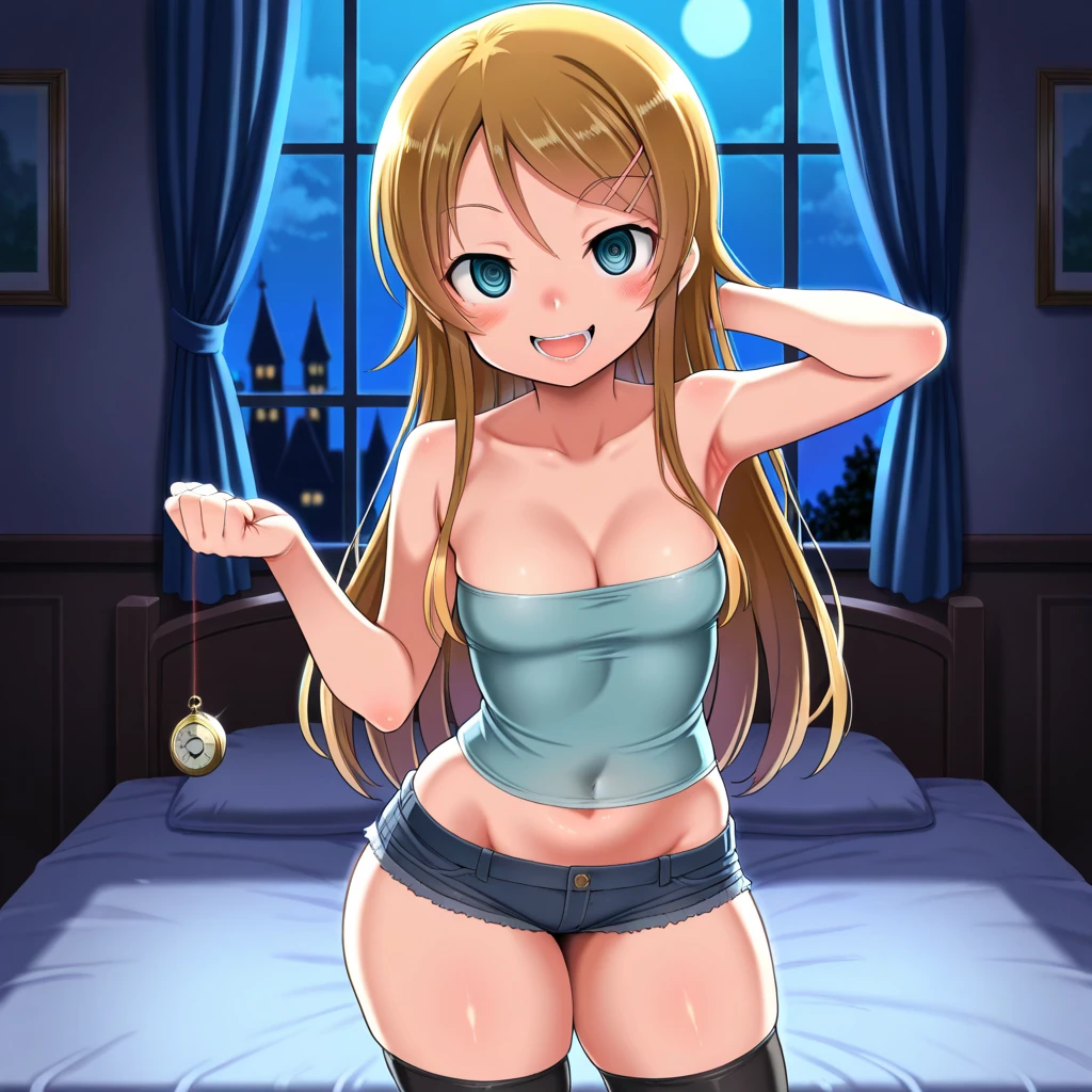 masterpiece, best quality, 1girl, 1boy, nude, sex, vagina, blonde hair, medium hair, blue eyes, big breasts, nipples, sexy pose, cum,