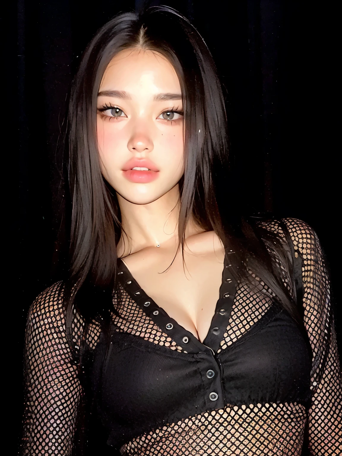 (best quality:1.3), yaoyorozu maman, gros seins, clivage, justaucorps bikini, Attractive, Sexy, Curvy Body, Gros seins, ((body en latex rouge)), ((ville))