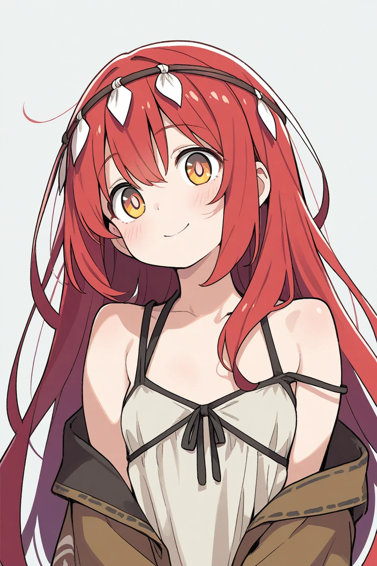 (best quality:1.1), (masterpiece:1.4), (absurdres:1.0), portrait, close-up,
1girl, tania, KizukiAi, dragon girl, dragon horns, red hair, orange eyes, large breasts, long hair, collar, white top, long red skirt, detached sleeves, looking at viewer, oudoors, tavern, (blush:1.1), (smile:1.2),
<lora:Kizuki - Beast Tamer - Tania:1>