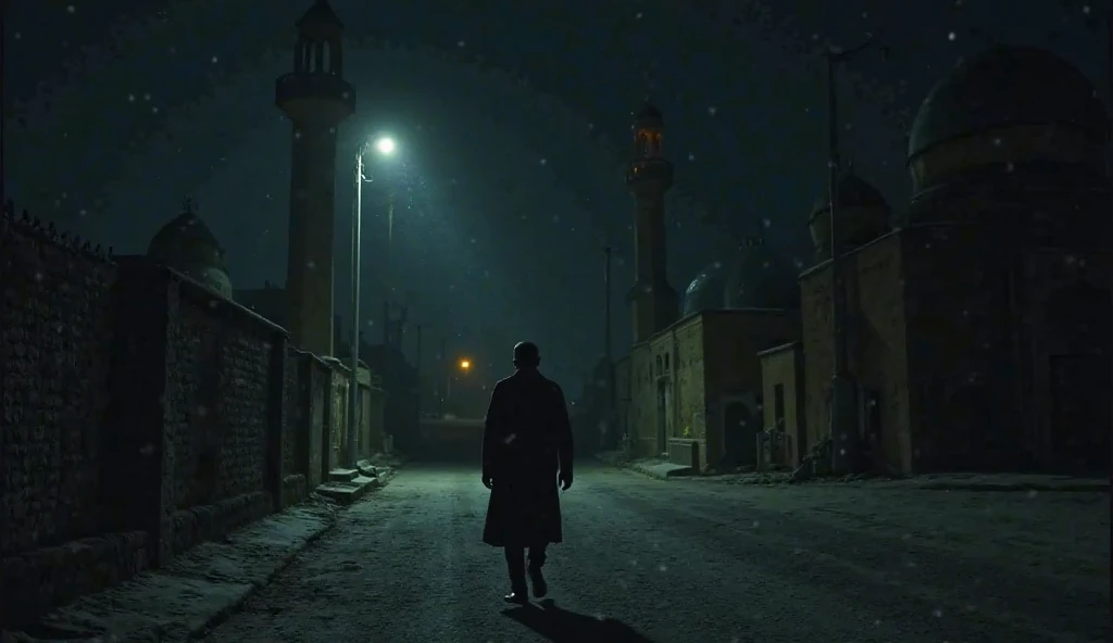 (Horror story title: Forbidden secret in the mosque dome)
**Scene 3: Hasan Returns to the Village**
- Hasan, a young man who had just returned from Islamic boarding school, walked towards the mosque in simple clothes. He looked at the mosque and saw Ustaz Malik who was anxious.