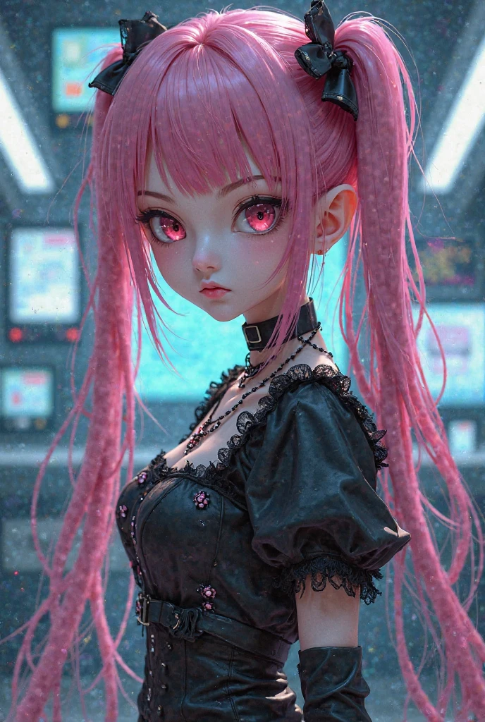 breathtaking full shot, full body, 1girl, <lora:edgPastelGothFashionv1:0.45> edgPastelGoth, pink outfit, wearing edgPastelGoth <lora:snak3platf0rm:0.35> snak3platf0rm eyeliner5 EyeDetail HairDetail <lora:water-a-e-style-darquelilly-v1:0.9> waterastrologystyle <lora:egirlmakeup:0.3> egirlmakeup, masterpiece, award-winning, professional, highly detailed