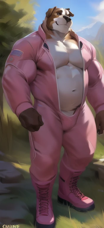 solo, male, older, skunk, dilf, overweight, vagina , wearing a blue masquerade mask, wearing yellow timberlands work boots, legs spread, one leg up, fully nude, naked, full body, public park night, sitting on a bench, by chunie, smirk, bedroom eyes