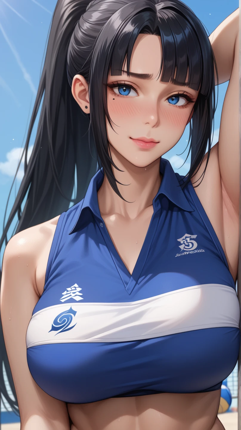 (((masterpiece))),(((High resolution)))、(((8K)))、(((perfect face)))、(((beauty of japan)))、25 years old, (simple beach volleyball uniform), embarrassed look, look at the camera, top quality eyes, detailed texture, look at the camera
