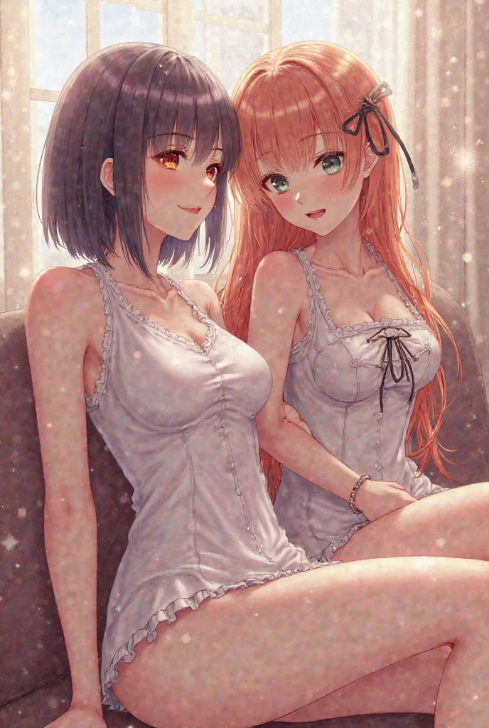 (highest qualityのイラスト:1.2), (cute girl:1.1), (1 girl, alone:1), (2 girls、17 years old、、、small、cute、cute、small胸、 Very detailedな目:1.2)、(Yuri、kiss、Hug from behind、grab、eyes half closed、eye contact:1.Sweat、I was embraced、blush:1.1)、 break White Bra、ピンクのgood、Blue Bra、Green bra、Grey Bra、light Grey Bra、 Striped bra、水玉模様がgood、goodチェック柄、 cute、good、kids good、sporty、camisole、Cotton panties、School Skirt、Blake Black Hair、Blue Hair、Brown Hair、extra belly short hair、 short hair、Mid-length hair、Hair length、Wavy Hair、Curly Hair、Pale pink braids、Princess Cut、Bobcut、Twin tails、低いTwin tails、 ponytail、ライトブルーのローponytail、break(locker room:1.2)、(evening、evening、Orange sunlight:1.2)、 break(highest quality、Very detailed、Very detailed and beautiful 、超A high resolution、Arm details:1.2)、Browsing Caution Beautiful Pool