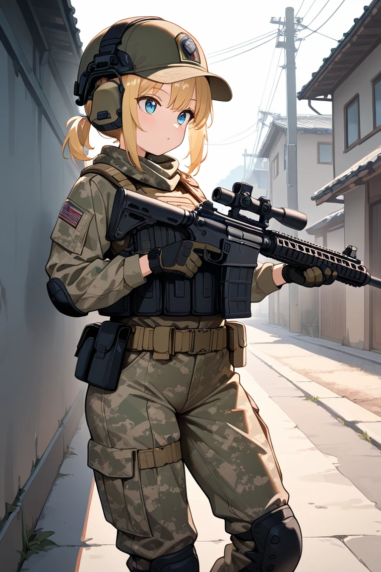 ((best quality)), ((masterpiece)), (detailed), perfect faceImmersed beautiful girl in the intensity of duty: Witness the power and precision of this realistic AI portrayal capturing a female soldier in action. (RAQ photos, ultra-realistic, (masterpiece), The images are realistic in capturing the image of a very beautiful female soldier, a Japanese girl, with a perfect figure, the picture has three detailed patterns, full body with a six pack, performing her duties. holding weapons of war Beautiful female soldier with a gun and a helmet, infantry girl, military girl, soldier girl, beautiful female soldier, airsoft cqb, ready for combat, wearing tactical gear, closeup portrait shot, m4 sopmod ii girls frontline, cinematic shot ar 9:16 -n 6 -g, military photography, of a sniper girl in war, portrait shot