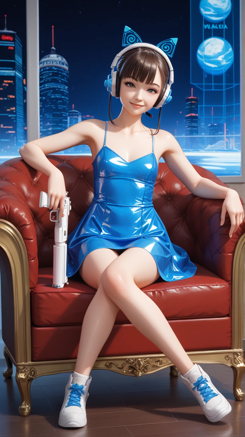"KASUMI" (best quality,ultra-detalhado,Realistic:1.37), retrato, Detailed eyes and facial features, smiling expression, olhos castanhos, textura de pele delicada e suave, Corpo Perfeito, textura ultra realista, smiling expression