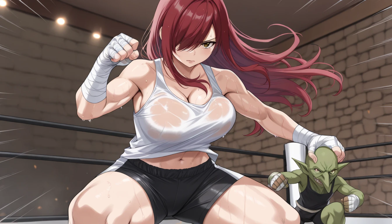 best quality fighting suit and best effects best shadows best lighting 8k all wet with sweat