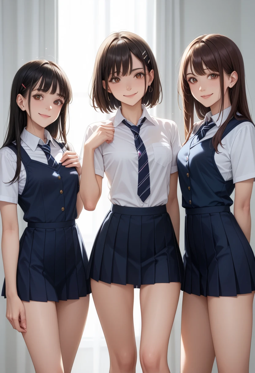 White stockings、JK school uniform、middle School girls、pantiess、small loli