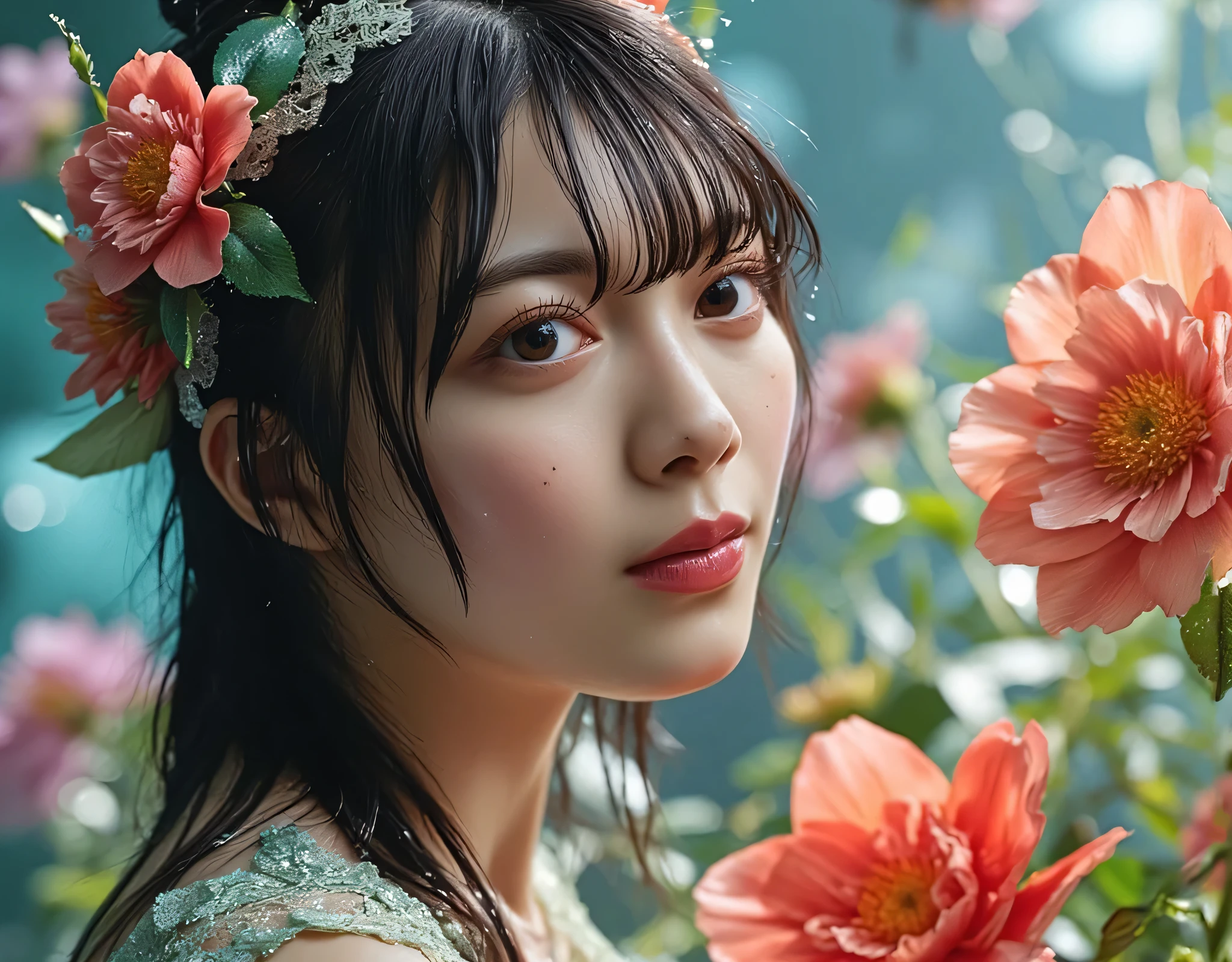 (((Midnight's vast prairie:2.0))),((Starry sky with constellations:2.0)),,(((Fantasy Atmosphere:2.0))),(((A flower sandwiched between the buttocks:2.0))),(((light yellow-green eyeshadow:2.0))),side view from the back,Side pose,((Looking back and looking at the camera:2.0)),((look back over my shoulder:2.0)),Rear View,(((full body:2.0))),one woman,(cute face:2.0),(Beautiful well-balanced face :2.0),((Long hair with bangs:2.0)),(Beautiful Eyes:1.3),20-year-old Japanese woman wearing bright red paint all over her head,Beautiful slender body,((model body type:2.0)),((slim body:1.7)),Perfect Body Line,Ideal Proportions,(big breasts:2.0),((スリーサイズ90-58-86:3.0)),((G Cup Breasts:2.0)), popup,Bare thighs,Sensual Thighs,delicate body,(succulent:1.5),((toned, beautiful butts:2.0)),((cute ass:2.0)), ((((bare ass :2.0)))),(((T-back:2.0))),natural posture,(Realistic breast depiction :1.5),carefully depicting limbs based on perfect anatomy,((super high leg leotard made with elven king style petals:2.0)),((lace super high-leg leotard with integrated lace body:2.0)),((lace cloak adorned with colorful flowers with an open front over a leotard:2.0)),(pastel colored cloak with fine embroidery:2.0),(((corolla:2.0))),(pointed ears:1.3),((((light purple fishnet tights with a rough mesh:2.0)))),nipples made of flowers,CONCEPT ART,(Best Quality:1.5),(masterpiece:1.5),(超高resolution),resolution,UHD,(Delicate Description), carefully drawn with butterfly wings ,32k,((realistic skin texture that shows through the whole body:1.5)),(((super realistic:1.5))),carefully draw eyelashes,very detailed face,Highly detailed female hand,very sensual,(Blurry Dim Backgrounds :1.5),Professional Photography,(movie lights:2.0),((Lord of the Rings style lighting:2.0))