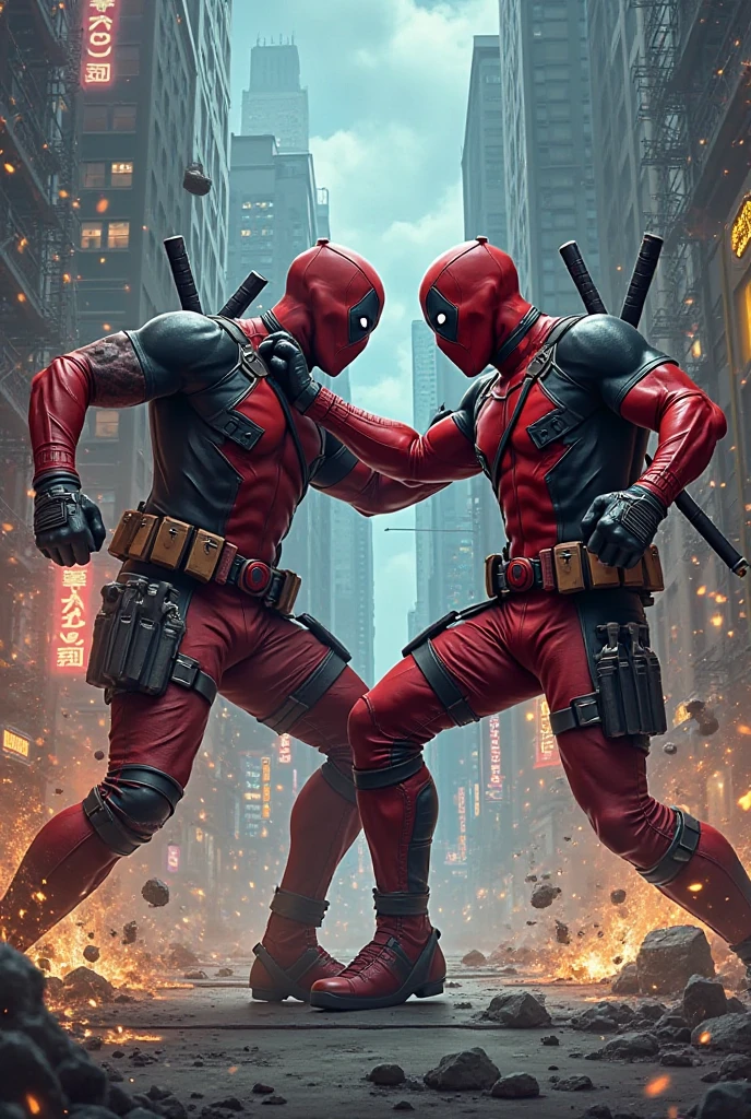 Has a deadpool beating up alastor
