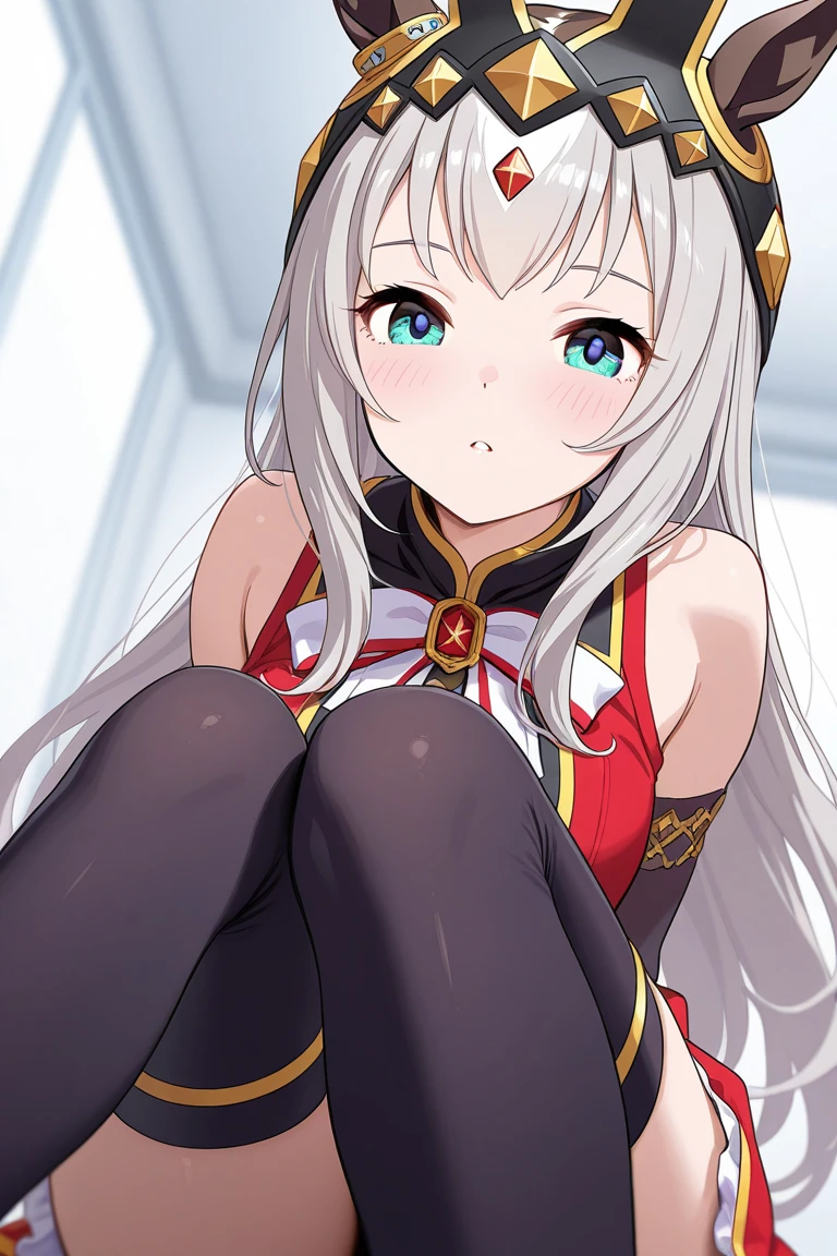 1girl hair ornament,eager pet pose
