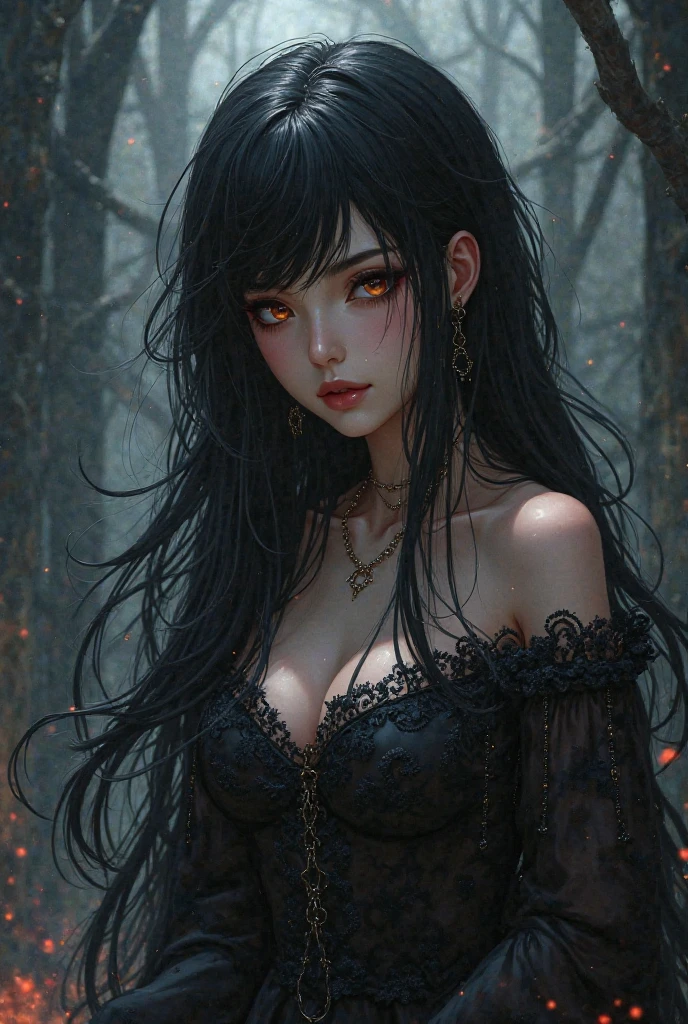 (((masterpiece))),((Highest quality)),Beautiful Japanese Girl,pale, (A character who embodies darkness: 1.5), (Her hair turns into a black mist that covers her entire body..:1.5)、(((Hair is a black particle:1.5)))、(belly button)、(A glimpse of white skin emerges from the black mist that envelops her body..:1.5),(Private Server), (Exposing Skin),(Background is wilderness 1.5).(((from the front:1.5)))、(Straight ahead: 1.5)、(((Lie:1.5)))