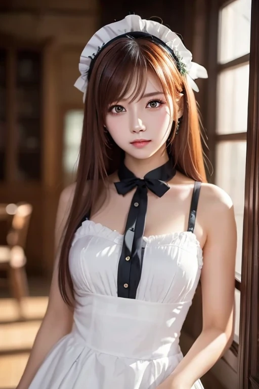 Beautiful white and shining skin、Chestnut hair that changes depending on the light、Long bangs between the eyes that obstruct the view、Cheek gloss highlights、Sexy and very beautiful nice gorgeous face、the most beautiful face in the world、short bob、Smooth straight hair、medium breasts、beautiful breasts、cleavage、Big and bright eyes、beautiful bangs、Beautiful and beautiful woman、small face beauty、golden ratio、natural smile、high heels、cute bunny ears hair accessories 、white choker and black bow tie、White cuffs、Bunny girl、
