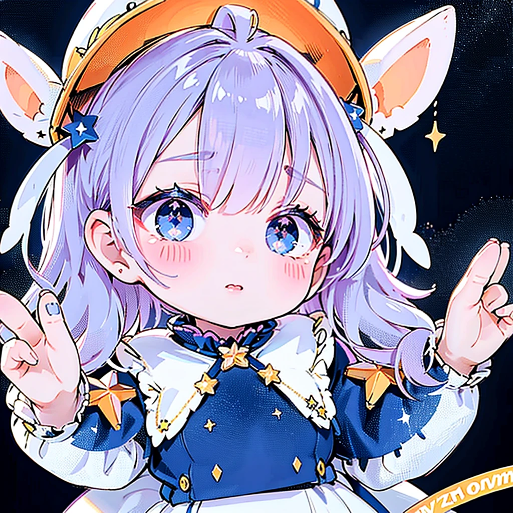 Melousine|genshin impact, Loli Girl, Delicate and clear eyes, Delicate and clear smile, opalescent, Perolescente, stereoscopic,  dark background