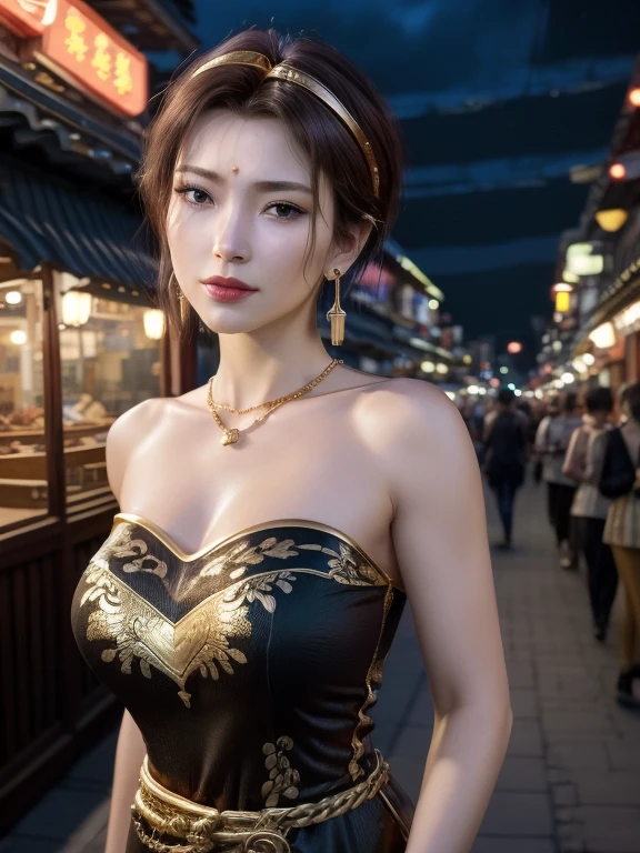 Best Quality, Masterpiece, Hi-Res, One Girl, Cheongsam, Headwear, Necklace, Jewelry, Beautiful Face, upon_body, Tyndall Effect, Photorealistic, Dark Studio, Rim Lighting, Two-Tone Lighting, (High Definition Skin: 1.2), 8k uhd, dslr, soft lighting, high quality, volumetric lighting, candid, photography, high resolution, 4k, 8k, bokeh,