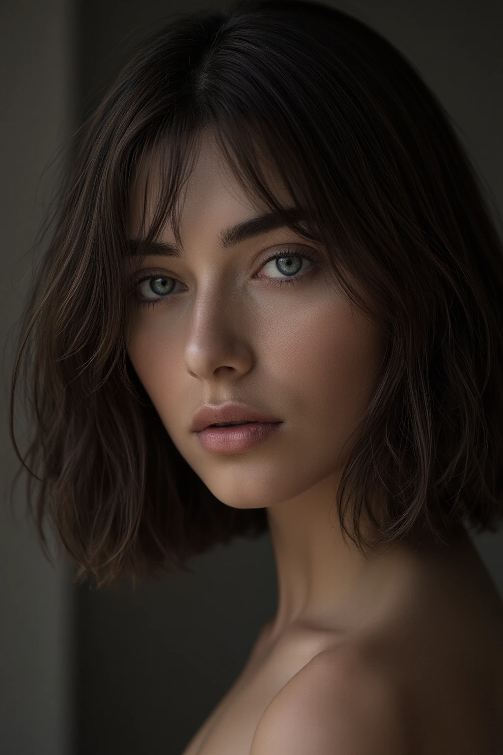 A beautiful and sensual photography by david bellemere portraying a young lady looking like joh33 <lora:more_details:1> bohemian dress, detailed eyes, closely cropped image