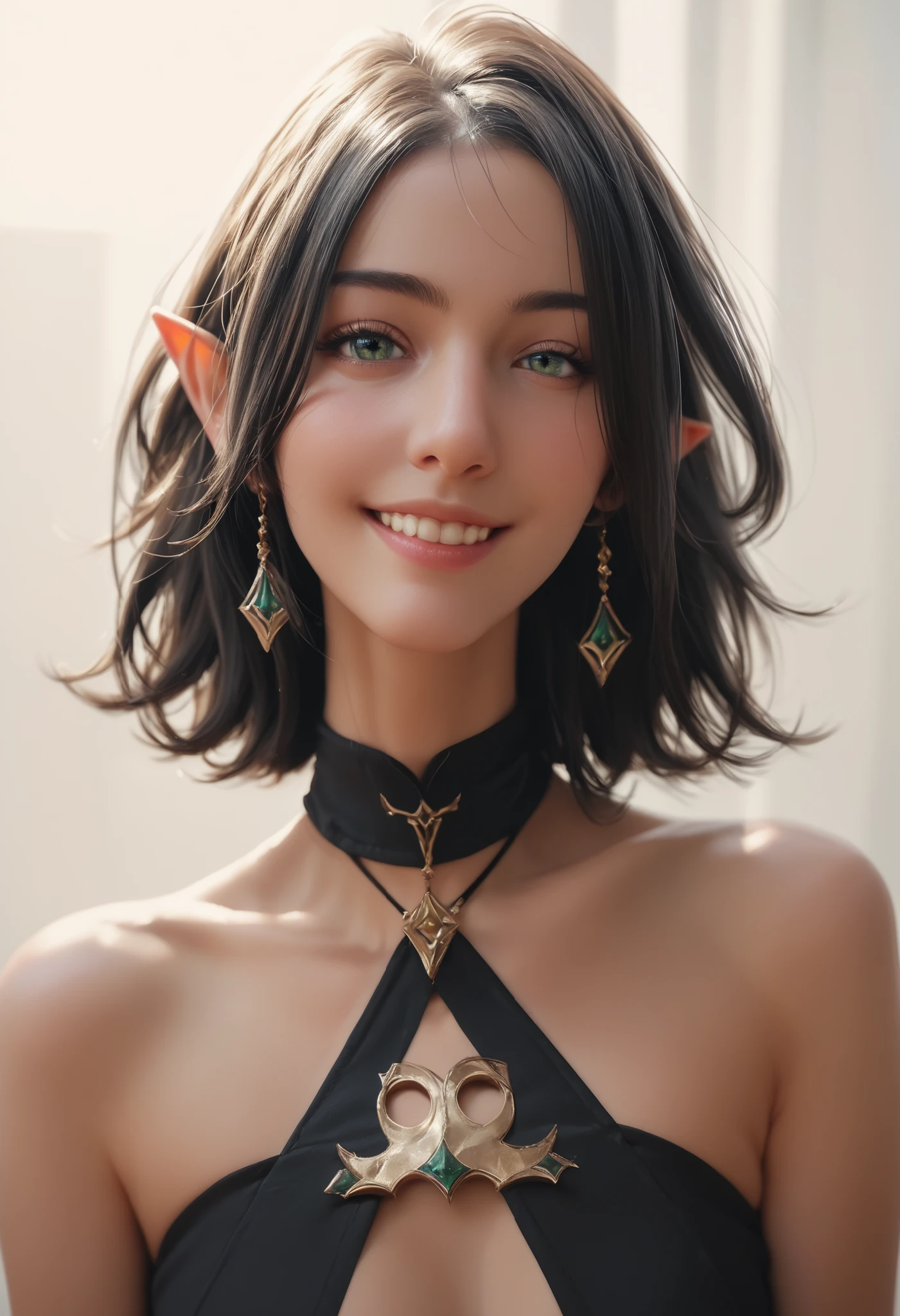Evolution is an increase in the complexity of complex systems., Holy Sexy Dark Elf, smile