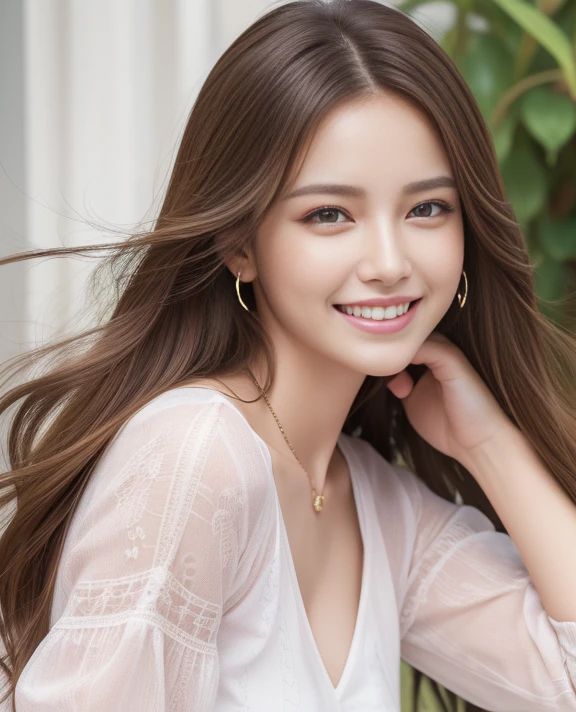 ((top-quality、8K、masterpiece:1.3))、1womanl、A smile、full body Esbian、Slim Faces、Cute Russian Woman、(lightbrown hair)、Full-length dresses:1.1、Dresses with slightly open breasts、cleavage of the breast、hyperdetailed face、A detailed eye、二重まぶた、blured background、Slim Faces、Cities of Moscow、takeout、a street、Red Square of Russia、Current Kristina Pimenova 2023 Full body photo is sexy、Perfect Style