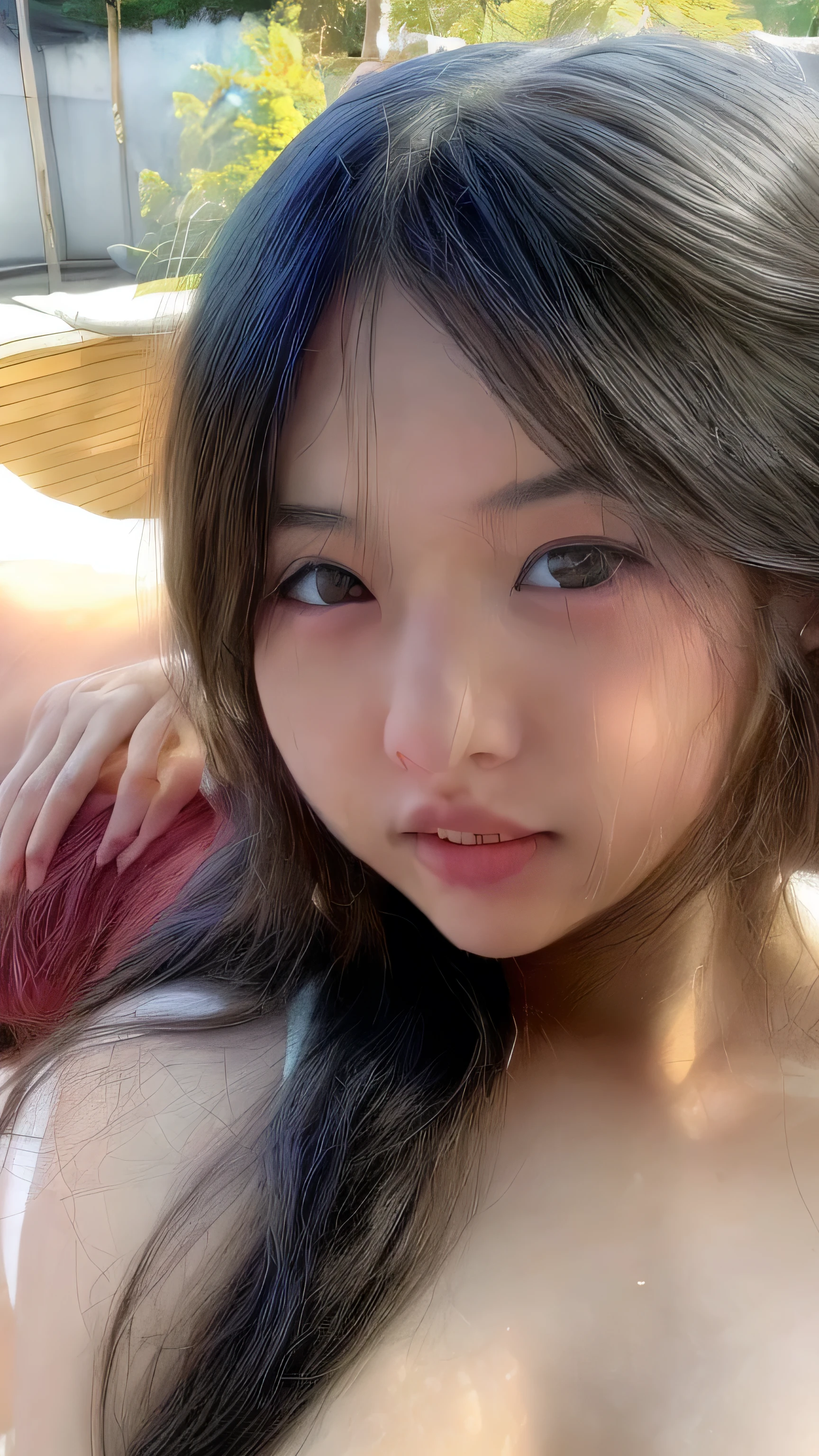 ((Detailed and realistic faces)), (10 years old), 1 person, girl, (Baby Face:1.2), (Very thin body:1.2), (Small breasts), Beach, (nude), Bob Hair, BREAK, (Brown Hair), BREAK, ((Expressions of Ecstasy)), (Open your mouth), (No makeup), ((Sex)), ((Leg spread)), (Bend your knees), ((Lie on your back on the beach))