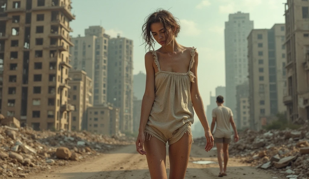 Generate a thought-provoking image of Zendaya with the theme "Destruction is Easy, Fixing is Hard, Saying Hope is Hard." Place Zendaya in a symbolic setting that reflects destruction – perhaps amidst ruins or a broken environment. Dress her in attire that suggests resilience and strength, like a tattered yet defiant outfit.
Detail her facial expression to convey the weight of the phrases – a mix of determination, contemplation, and the struggle to find hope. Illuminate the scene with a subtle yet impactful lighting that enhances the mood.
Incorporate elements in the background that signify both the challenges of destruction and the potential for restoration. Emphasize the difficulty of fixing with subtle cues, like tools or mended objects in the environment. Use a backdrop that complements the theme, balancing the harsh reality of destruction with the potential for hope.
The result should be a comprehensive image capturing Zendaya's attire, facial expression, body language, and background in a way that intricately weaves together the themes of destruction, fixing, and the complexity of expressing hope.